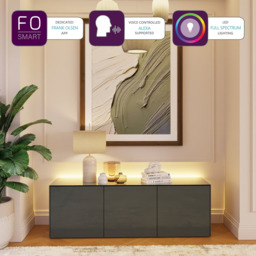 Rackhams Frank Olsen Intel 1500 Tv Cabinet - Grey - thumbnail 6
