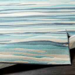 Rackhams City-Modern Blue Beige Grey Graphic Rug - 160 x 220 cm - thumbnail 4