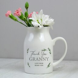 Rackhams Personalised Botanical Flower Jug Vase - thumbnail 2