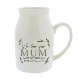 Rackhams Personalised Botanical Flower Jug Vase - thumbnail 1