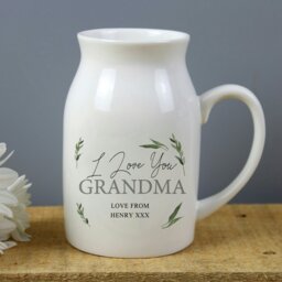 Rackhams Personalised Botanical Flower Jug Vase - thumbnail 4