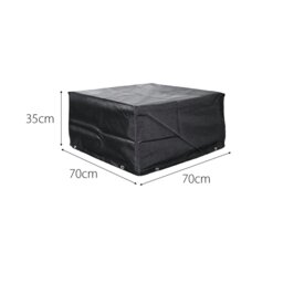 Rackhams Cozy Bay EZBreathe Malta Coffee Table Cover in Black - Black - Polyester - 1 - thumbnail 2