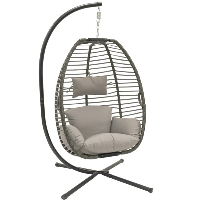Rackhams Nest Hanging Chair With Stand in Moonstone - image 1