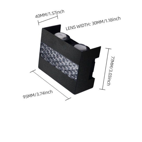 Rackhams ABS Outdoor Waterproof Wall Lamp for Garden Decoration - Warm Light - 2 - image 1