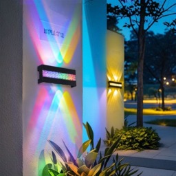 Rackhams ABS Outdoor Waterproof Wall Lamp for Garden Decoration - Warm Light - 2 - thumbnail 2