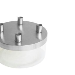 Rackhams Metal Candle Holder with Glass Bowl - Silver - thumbnail 6