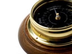 Rackhams Handmade Prestige Tide Clock in Solid Brass Mounted on solid English Dark Oak - thumbnail 4