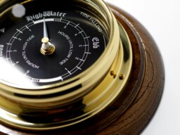 Rackhams Handmade Prestige Tide Clock in Solid Brass Mounted on solid English Dark Oak - thumbnail 5