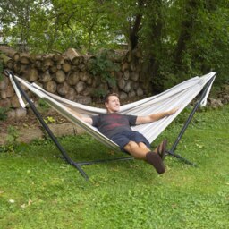 Rackhams 's Combos - Sunbrella Dove Hammock with Stand (8ft) - thumbnail 2