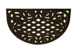 Rackhams Victorian Style Eco Halfmoon Outdoor Doormat - Chocolate - thumbnail 2