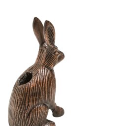 Rackhams Cast Aluminium Hare Candle Holder - Antique Brass - thumbnail 5