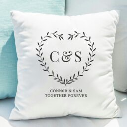 Rackhams Personalised Grey Heart Cushion - thumbnail 2