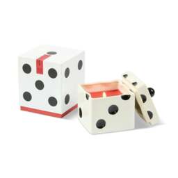 Rackhams Paddywax Lucky Dice Ceramic Candles - 10oz - Green - Misted Lime - thumbnail 2