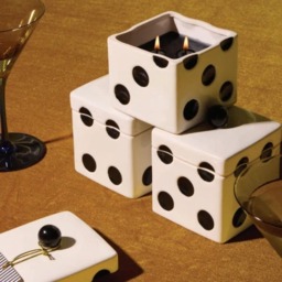 Rackhams Paddywax Lucky Dice Ceramic Candles - 10oz - Green - Misted Lime - thumbnail 3