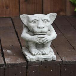 Rackhams Pair Of Small Gargoyle Garden Statues - thumbnail 4