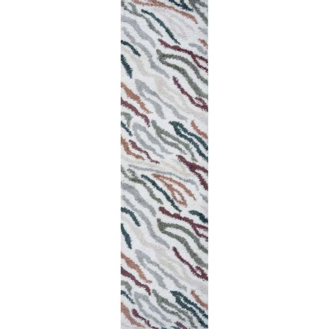 Rackhams Moodi Shaggy Multicolour Tidecrest Rug - 80X300 cm - image 1
