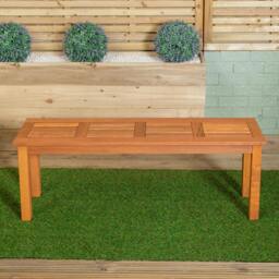 Rackhams Coniston 2 Seater Outdoor Wooden Garden Bench Stool - thumbnail 3