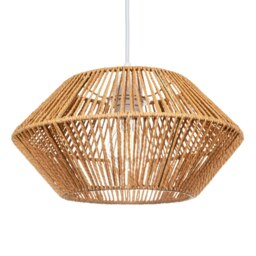 Rackhams Chic Designer Super Eco-Friendly Natural Brown Paper String Easy Fit Light Shade - thumbnail 2