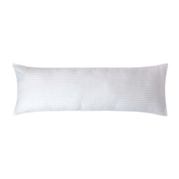 Rackhams Silky 330 TC Egyptian Cotton Satin Stripe Body Pillowcase - Grey - thumbnail 2