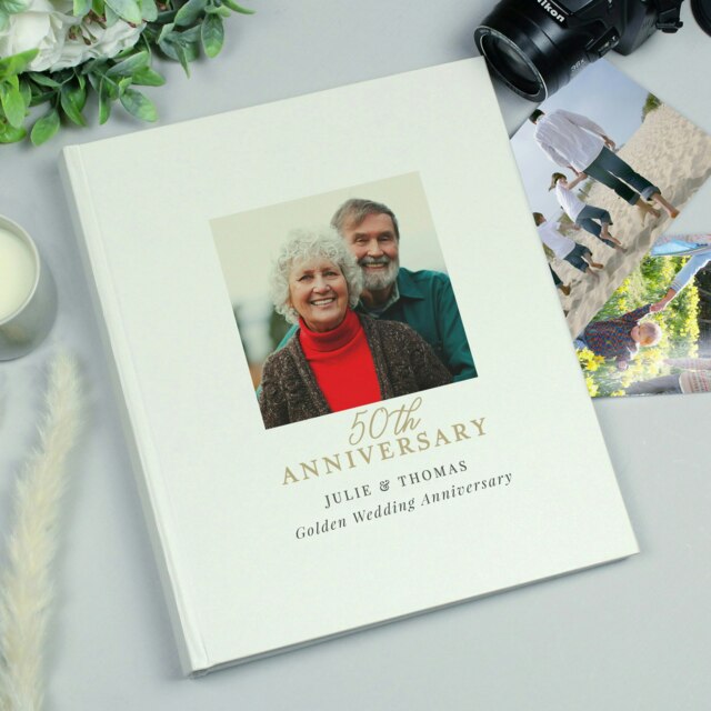 Rackhams Personalised Photo Upload 50th Anniversary Traditional Photo Album - image 1