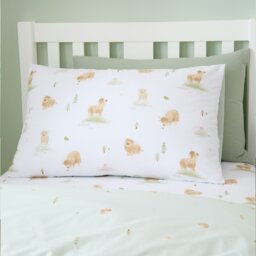 Rackhams Mini Moo Cow Reversible Cotton Duvet Cover Set White - White - Junior - thumbnail 3