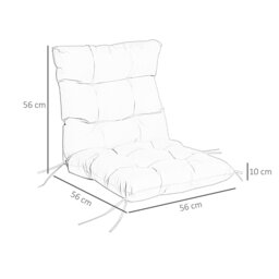 Rackhams Garden Back Chair Cushion Patio Seat Cushion Pad Outdoor & Indoor Use - thumbnail 6