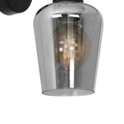 Rackhams Richmond Pendant Lamp Hand Made Black And Gold Smoked Glass - thumbnail 2