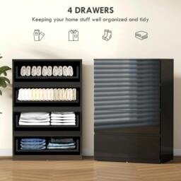 Rackhams Bedroom Chest of Drawers, Drawers Dresser, Drawer Unit - Natural - 5 Drawers - thumbnail 5