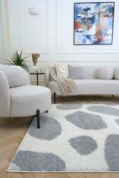 Rackhams Moodi Shaggy Grey Tarn Rug - 200X290 cm - thumbnail 2