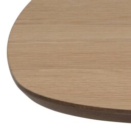 Rackhams Caracas Square Coffee Table in Oak and Matt Black - black - Black - 90 - thumbnail 5