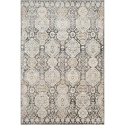 Rackhams Indigo-Vintage Black Grey Beige Traditional Boho Rug - 200 x 275 cm - thumbnail 2