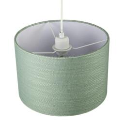 Rackhams Desert Sage Green Textured Linen Pendant Lighting Shade with Diffuser - thumbnail 3