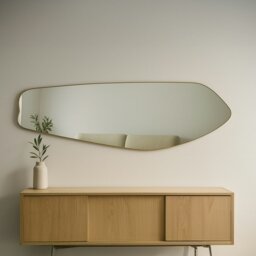 Rackhams Modern Gold Metal Irregular Full Length Mirror 177cm x 61cm - thumbnail 3