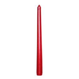 Rackhams Venetian Candles (Pack Of 10) - Red - One Size - Red - 98% Wax/2% Cotton - thumbnail 1