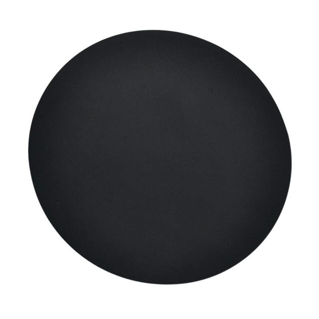 Rackhams Modern Circular Halo LED Wall Lighting Fitting in Matte Sand Black - image 1