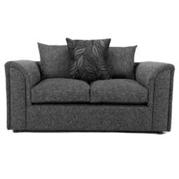 Rackhams Byron Dundee Chenille Fabric 2 Seater Sofa - Silver - thumbnail 2