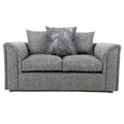 Rackhams Byron Dundee Chenille Fabric 2 Seater Sofa - Silver - thumbnail 1