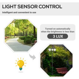 Rackhams Outdoor Garden Solar Light with Base Energy-efficient IP44 Dimmable - thumbnail 4