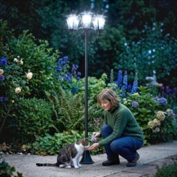 Rackhams Outdoor Garden Solar Light with Base Energy-efficient IP44 Dimmable - thumbnail 1