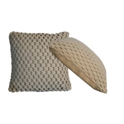 Rackhams 2x Myra Natural White Cushions - thumbnail 1