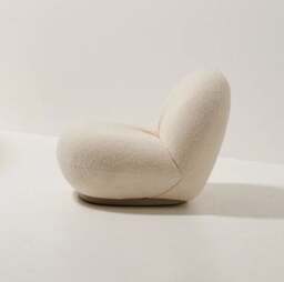 Rackhams Gubi Pacha Swivel Accent Chair, Boucle With Gold Base - Others ( Contact Us ) - Velvet - thumbnail 2