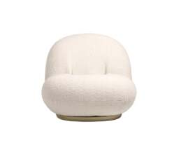 Rackhams Gubi Pacha Swivel Accent Chair, Boucle With Gold Base - Others ( Contact Us ) - Velvet - thumbnail 6