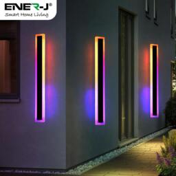 Rackhams 100cm Outdoor LED Wall Light – 24W RGB Colour Changing – IP65 - thumbnail 4