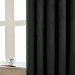 Rackhams Ultimate Velvet Blackout Curtains - Black - 168cm x 183cm - Black - 100% Polyester - thumbnail 2