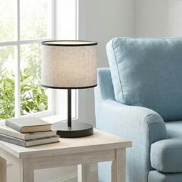 Rackhams ECO Table Lamp 1 x E27 Grey / Black - thumbnail 2