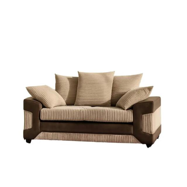 Rackhams Amara Living Room Furniture Range - Brown & Mocha - 2 Seater - image 1