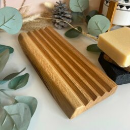 Rackhams Oak Live Edge Soap Dish - Double - thumbnail 5