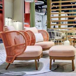 Rackhams Temescal Armchair, Outdoor Furniture - Chair - Red - thumbnail 2