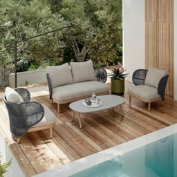 Rackhams Temescal Armchair, Outdoor Furniture - Chair - Red - thumbnail 4