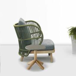 Rackhams Temescal Armchair, Outdoor Furniture - Chair - Red - thumbnail 5